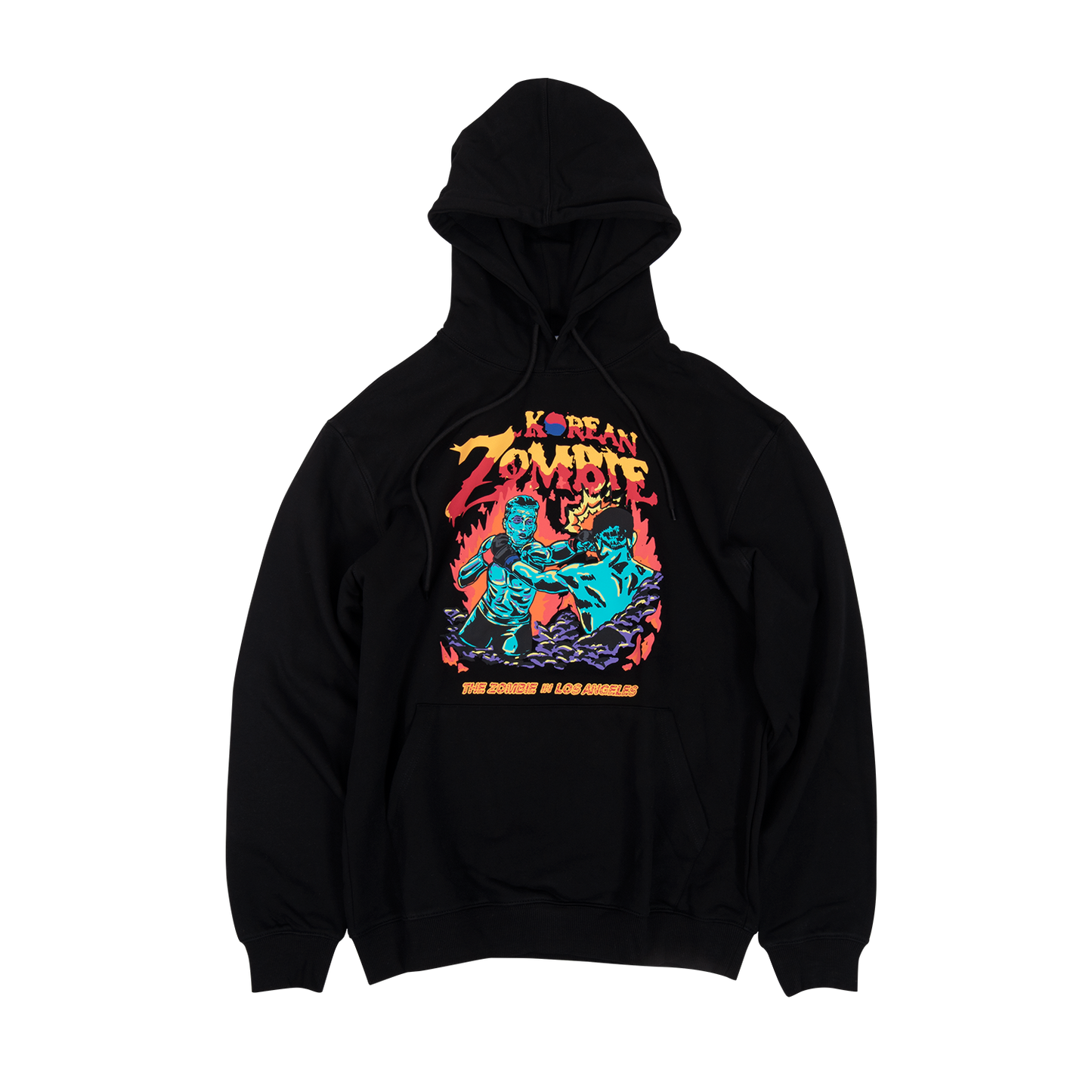 Korean Zombie Flame Black Hoodie